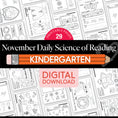 Load image into Gallery viewer, Printable Kindergarten November Daily Science of Reading
