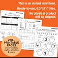 Load image into Gallery viewer, Printable Kindergarten November Thematic Unit Bundle
