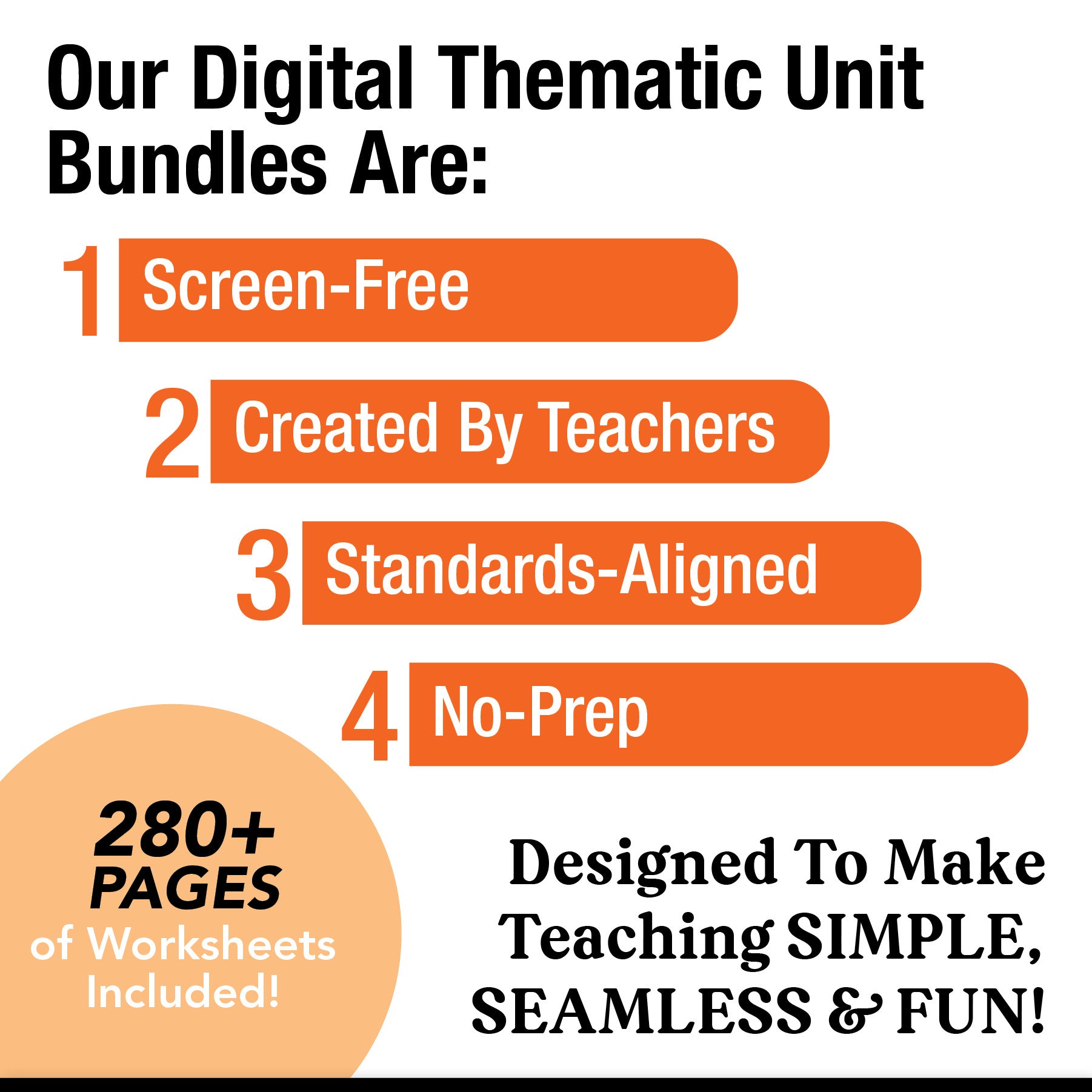 Printable Kindergarten November Thematic Unit Bundle