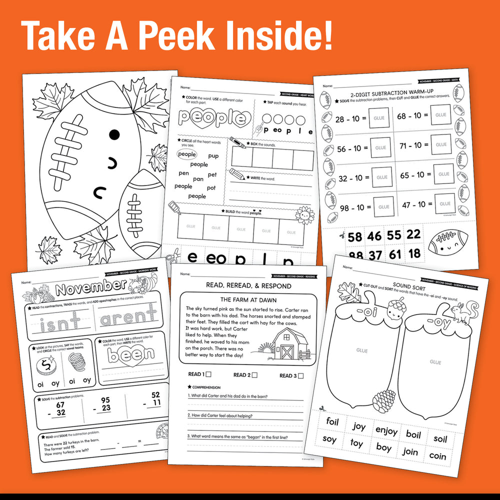 Big Book of November Kindergarten Thematic Unit Bundle