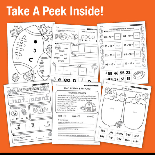 Big Book of November Kindergarten Thematic Unit Bundle