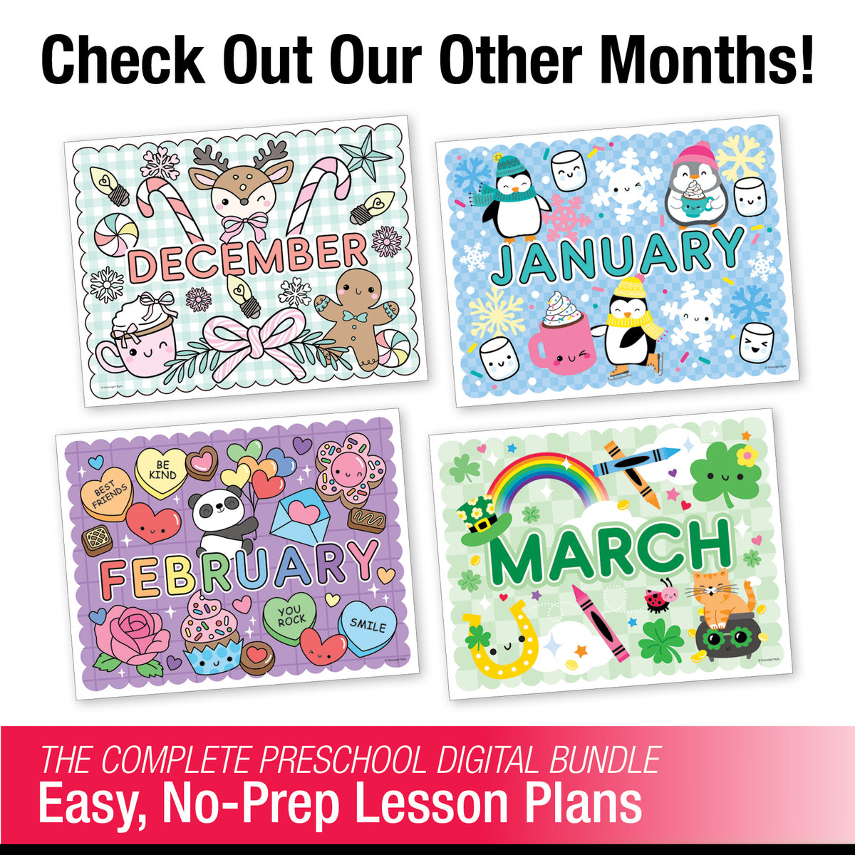 Printable Preschool November Thematic Unit Bundle