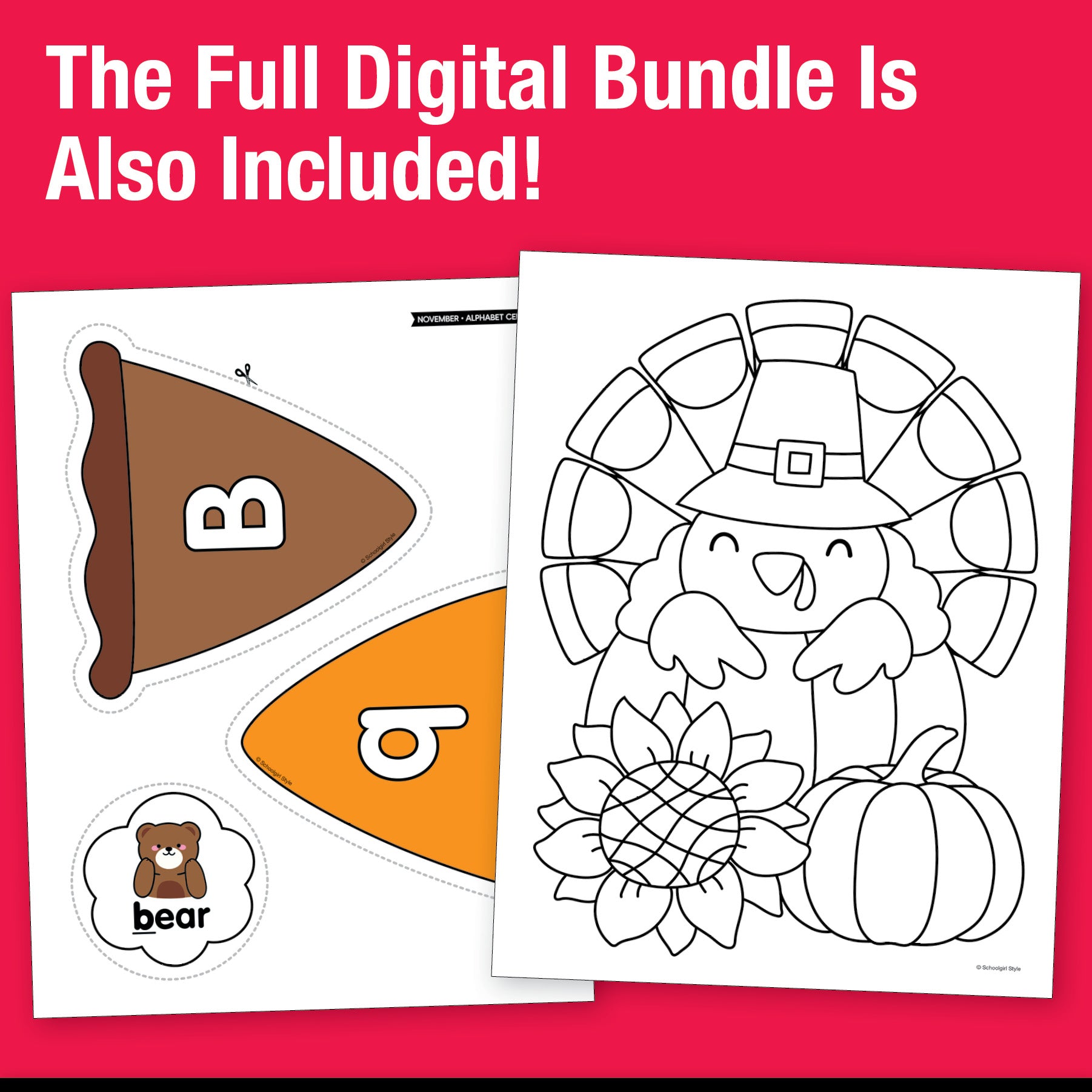 Big Book of November Preschool Thematic Unit Bundle