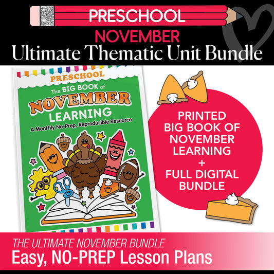 Big Book of November Preschool Thematic Unit Bundle