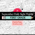 Load image into Gallery viewer, First Grade September Daily Sight Words
