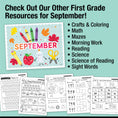Load image into Gallery viewer, First Grade September Writing Bundle
