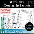 Load image into Gallery viewer, Printable First & Second Grade September Community Helpers Worksheets & Activities
