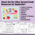 Load image into Gallery viewer, Second Grade September Daily Math Worksheets
