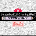 Load image into Gallery viewer, Second Grade September Daily Morning Work

