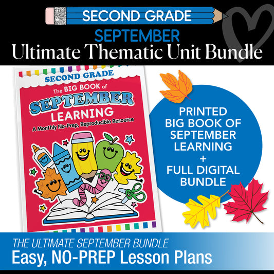Big Book of September Second Grade Thematic Unit Bundle