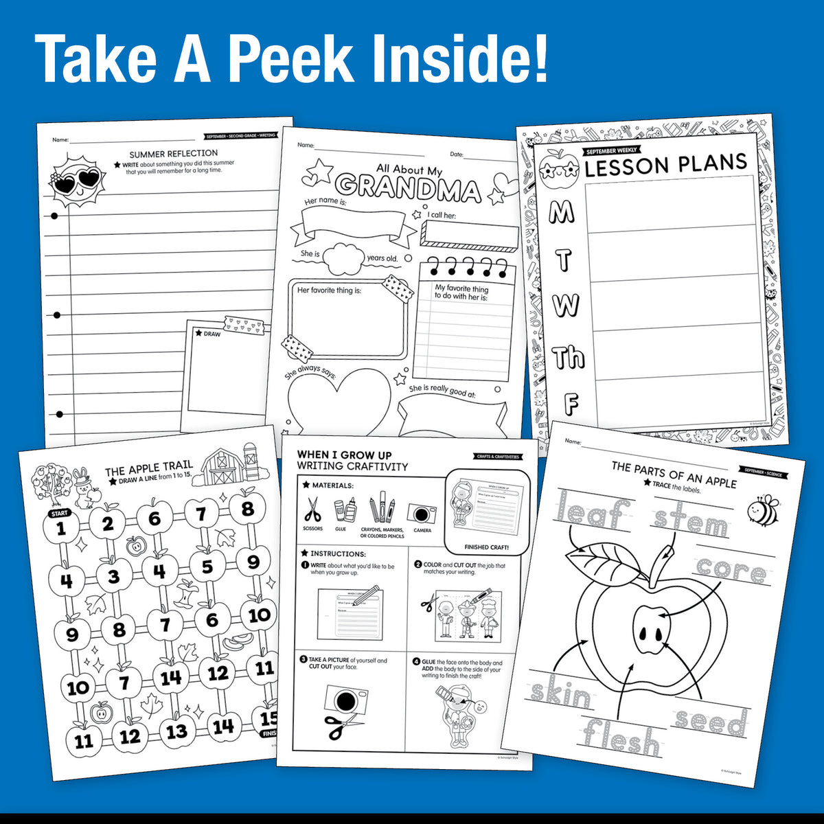 Big Book of September Second Grade Thematic Unit Bundle