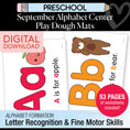 Load image into Gallery viewer, Preschool September Daily Alphabet Play Dough Mats
