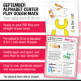Load image into Gallery viewer, Preschool September Daily Alphabet Play Dough Mats
