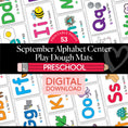 Load image into Gallery viewer, Preschool September Daily Alphabet Play Dough Mats
