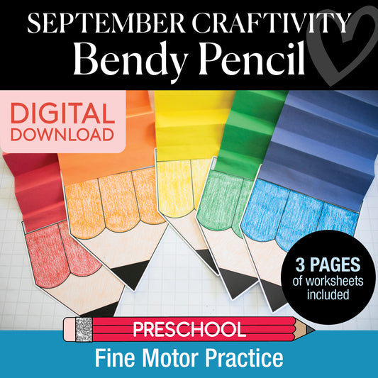 September bendy pencil craft