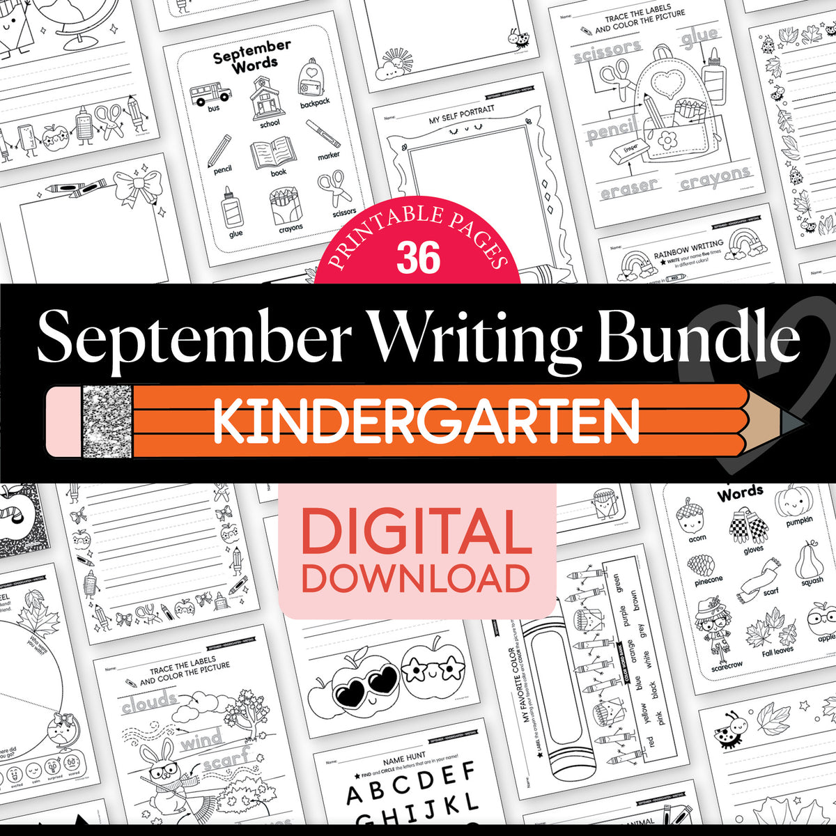 Big Book of September Kindergarten Thematic Unit Bundle