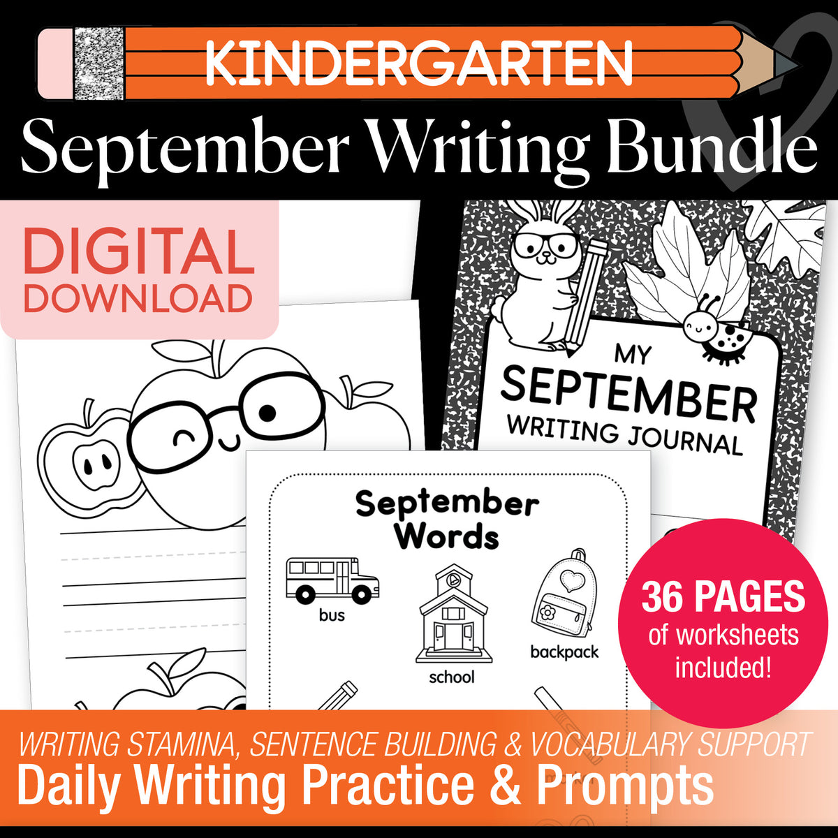 Big Book of September Kindergarten Thematic Unit Bundle
