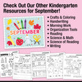 Load image into Gallery viewer, Kindergarten September Daily Alphabet Worksheets
