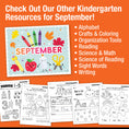 Load image into Gallery viewer, Kindergarten September Daily Morning Work
