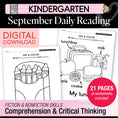 Load image into Gallery viewer, Kindergarten September Daily Reading
