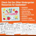 Load image into Gallery viewer, Kindergarten September Daily Sight Words
