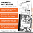 Load image into Gallery viewer, Kindergarten September Writing Worksheets
