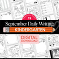 Load image into Gallery viewer, Kindergarten September Writing Worksheets
