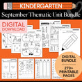 Load image into Gallery viewer, Printable Kindergarten September Thematic Unit Bundle
