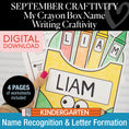 Load image into Gallery viewer, Printable My Crayon Box Name Craftivity
