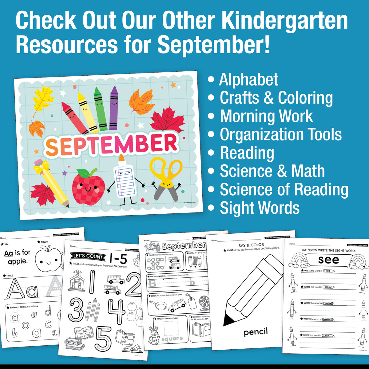 Printable September Pack a Backpack Craft