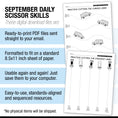 Load image into Gallery viewer, Preschool September Scissor Skills Worksheets
