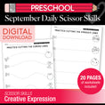Load image into Gallery viewer, Preschool September Scissor Skills Worksheets
