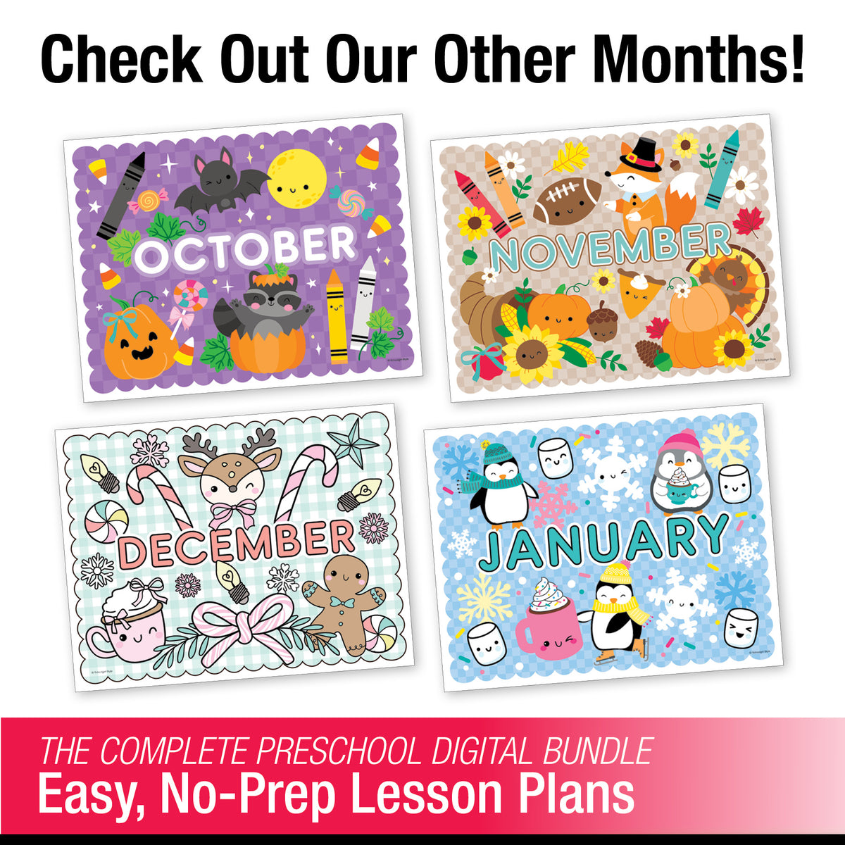 Printable Preschool September Thematic Unit Bundle