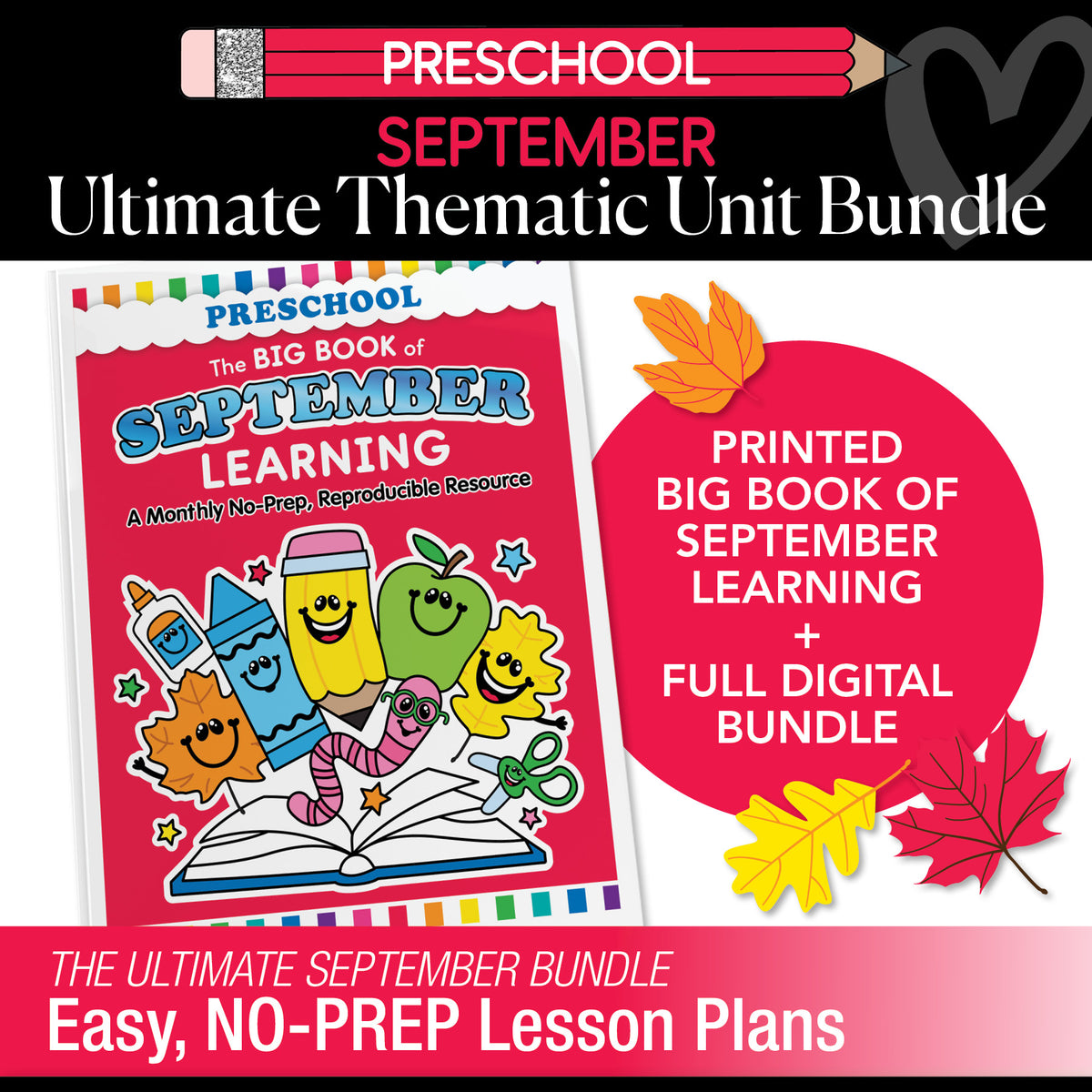 Big Book of September Preschool Thematic Unit Bundle