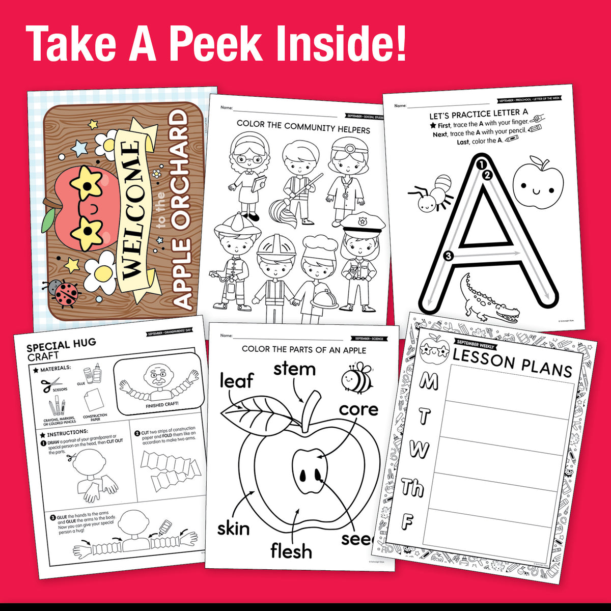 Big Book of September Preschool Thematic Unit Bundle