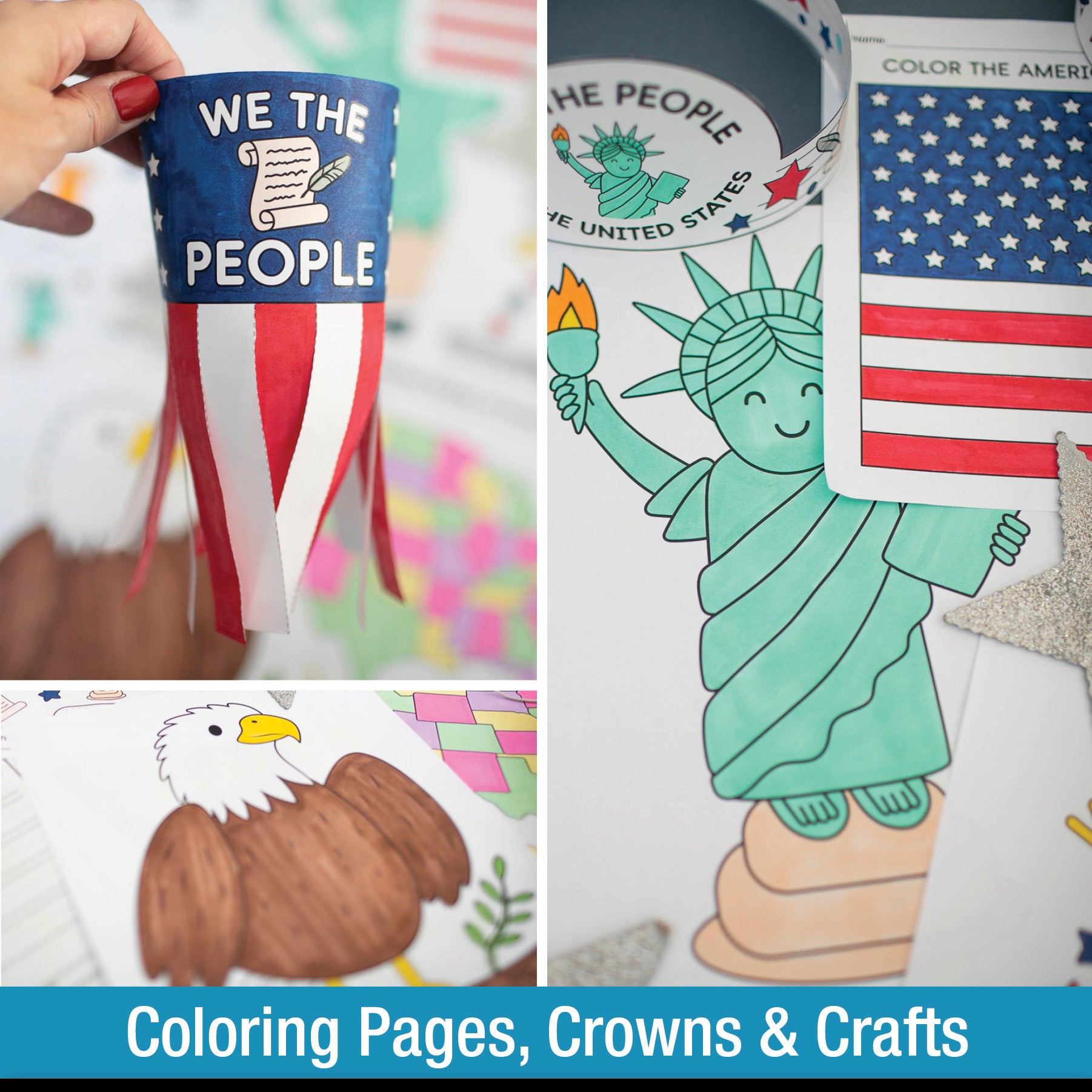Printable Preschool & Kindergarten Constitution Day Worksheets, Activities, & Coloring Pages