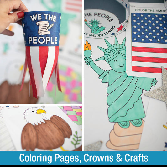 Printable Preschool & Kindergarten Constitution Day Worksheets, Activities, & Coloring Pages