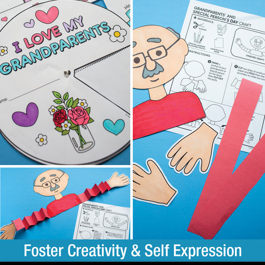 Printable Preschool & Kindergarten Grandparents' Day & Special Person's Day Crafts & Craftivities