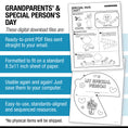 Load image into Gallery viewer, Printable Preschool & Kindergarten Grandparents' Day & Special Person's Day Crafts & Craftivities
