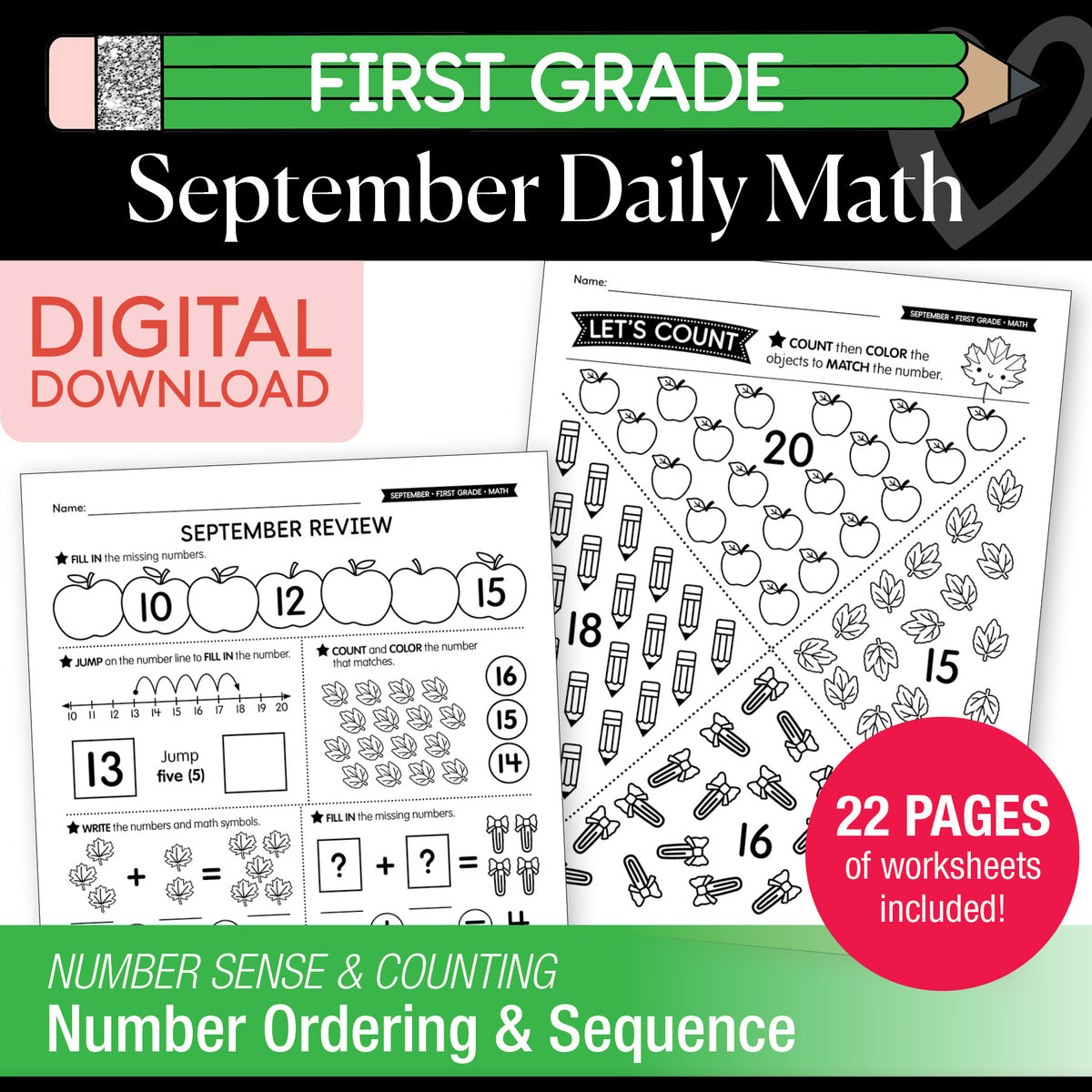 First Grade September Writing Bundle