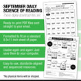 Load image into Gallery viewer, First Grade September Daily Science of Reading
