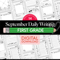 Load image into Gallery viewer, First Grade September Daily Writing Worksheets
