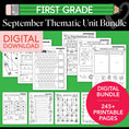 Load image into Gallery viewer, First Grade September Thematic Unit Bundle
