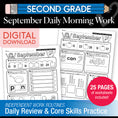 Load image into Gallery viewer, Second Grade September Daily Morning Work
