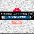 Load image into Gallery viewer, Second Grade September Daily Morning Work
