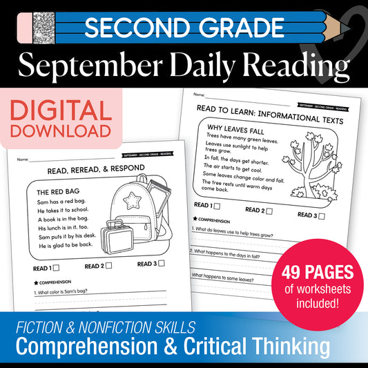 Second Grade September Daily Reading