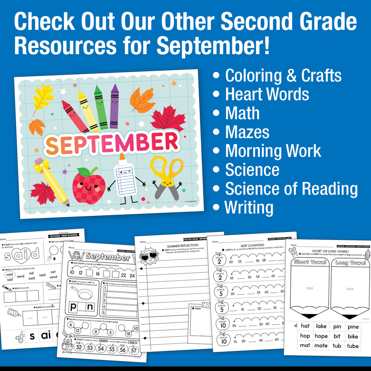 Second Grade September Daily Reading