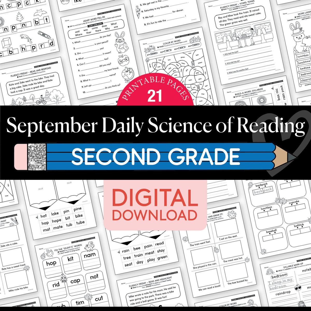 Second Grade September Daily Science of Reading