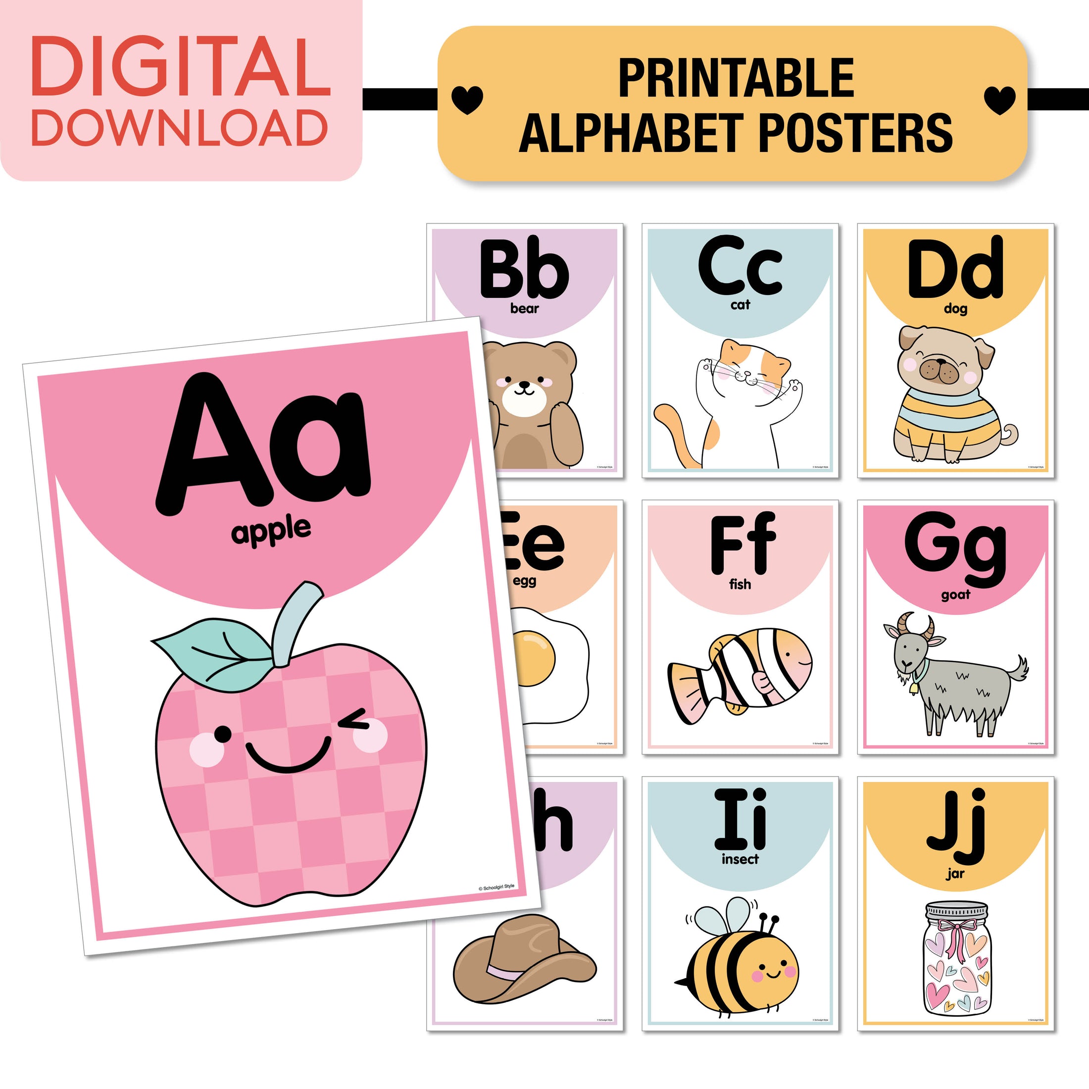 No Prep No Cut Classroom Decor Bundle | Pastel Pages