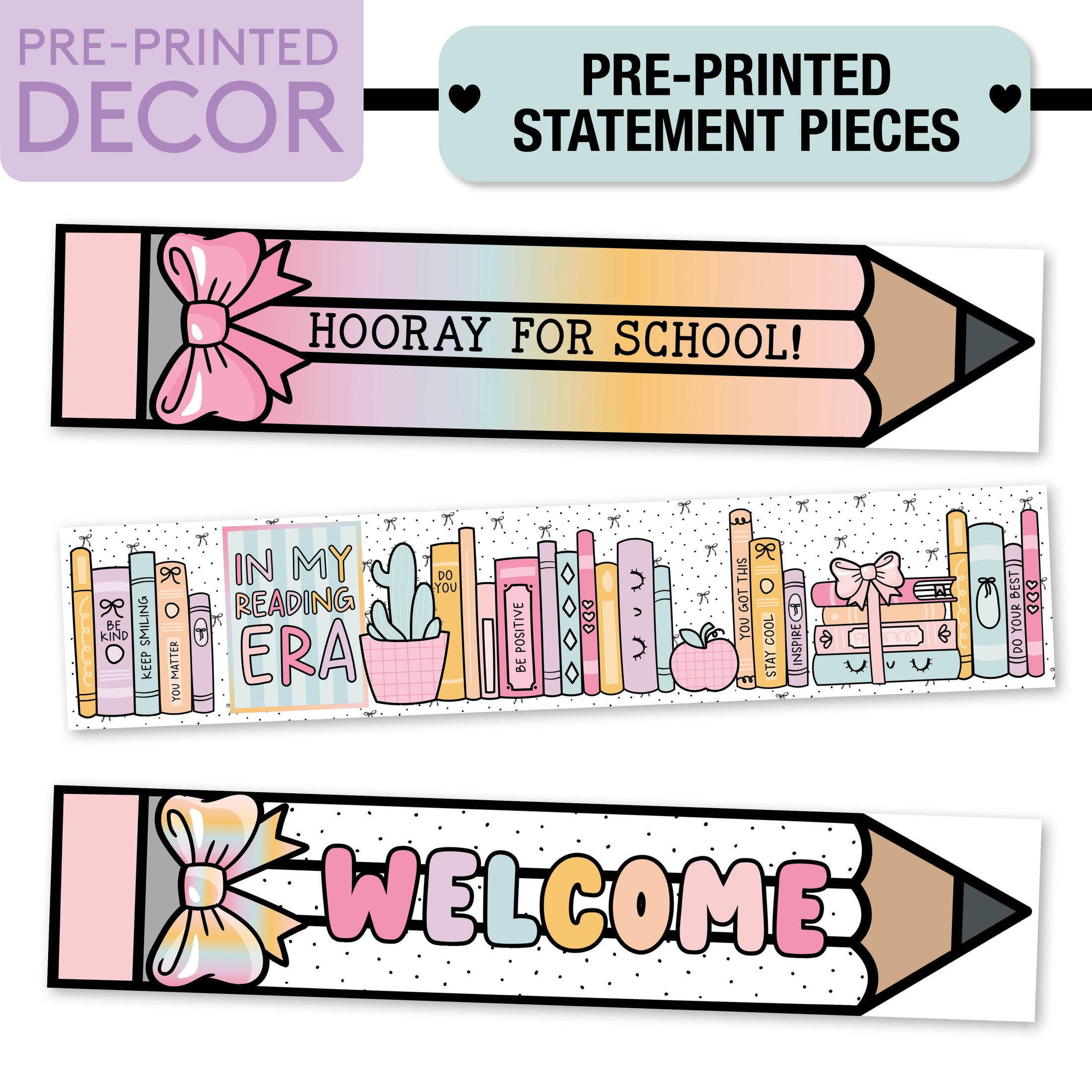 No Prep No Cut Classroom Decor Bundle | Pastel Pages